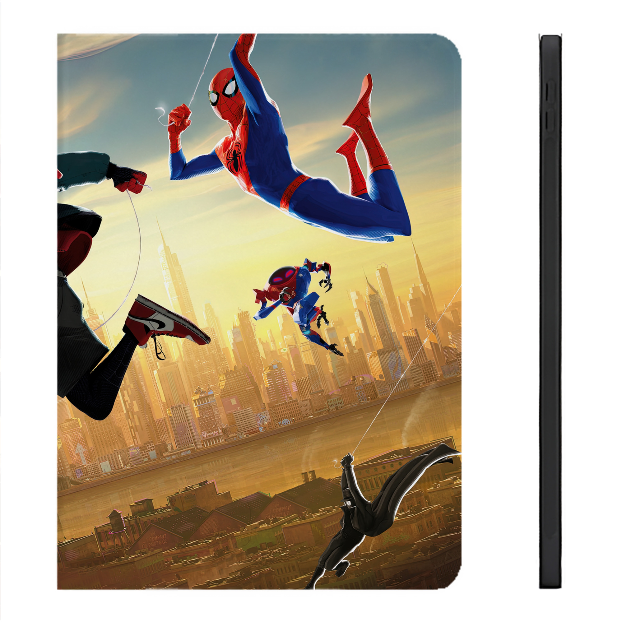 （画像用） Spider Man スパイダーマン IPadケース ペンホルダー付き ブックスタイルデザイン